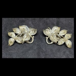 Elegant Vintage Coro Signed Clip on Earrings